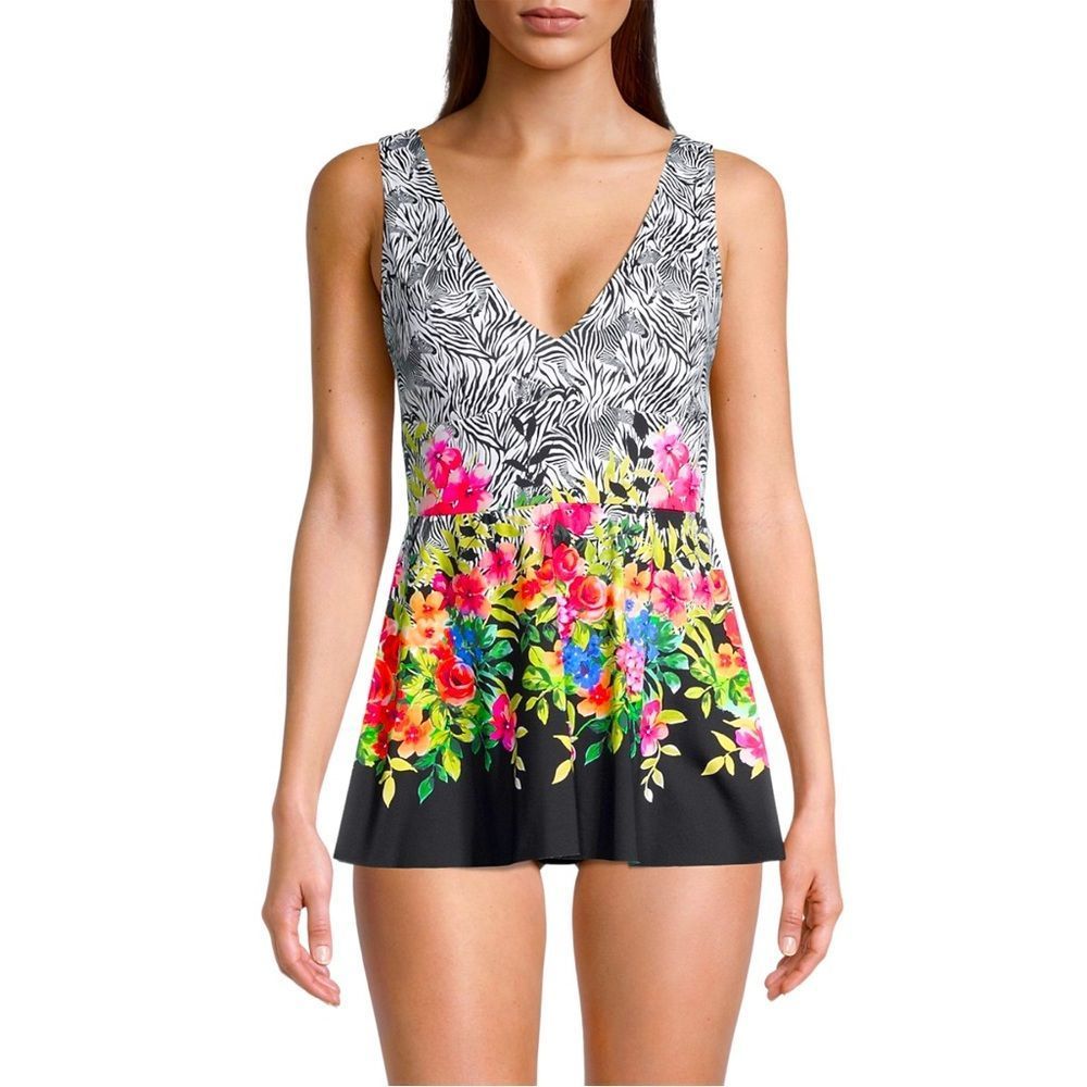 ⚠️SOLD-EB-1/5/23⚠️Johnny Was Rose Skirted One Piece Swimsuit - Picture 14 of 16